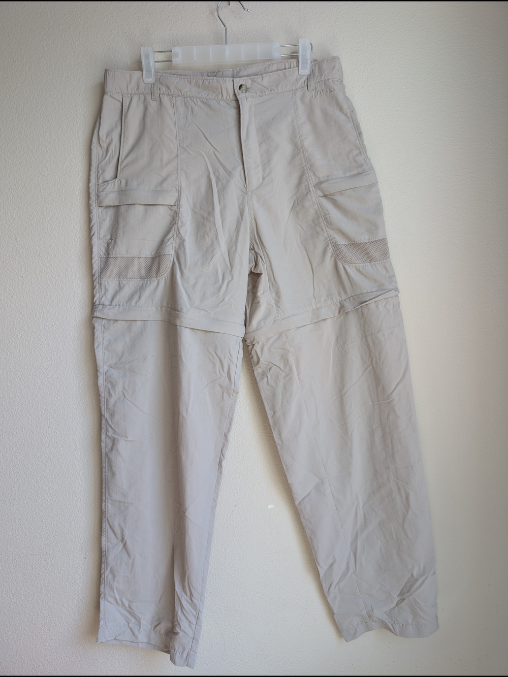 Columbia Women's Light Beige Cargo Pants with Utility Pockets Size L